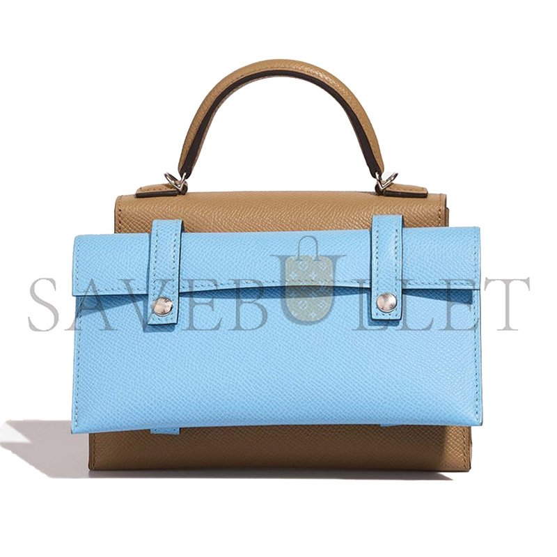 HERMÈS MASTER KELLY DOLE PICTO PALLADIUM HARDWARE (18*15*6cm)